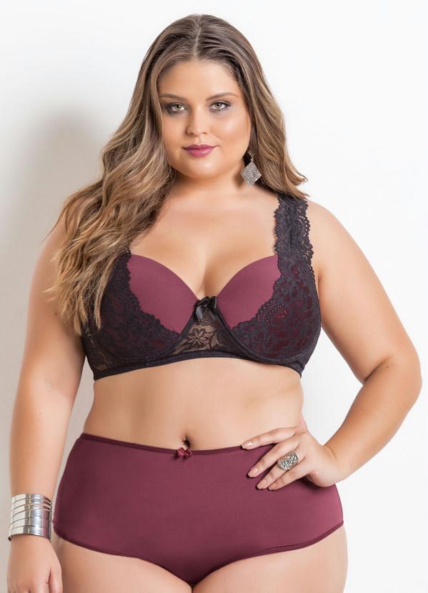 Suti Plus Size Bord Renda Alma Dolce