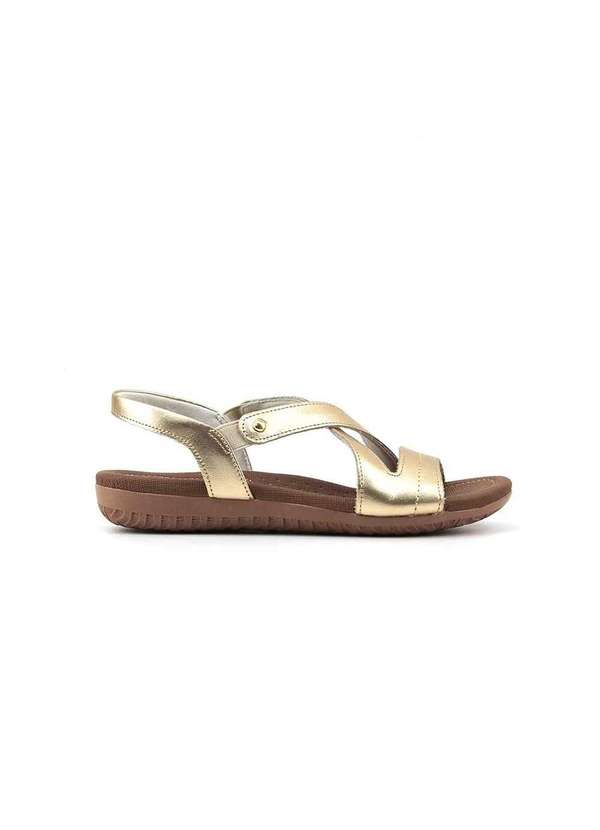 Sandália Papete Feminina Usaflex R1804 Couro Prata Velho Bronze Pixole