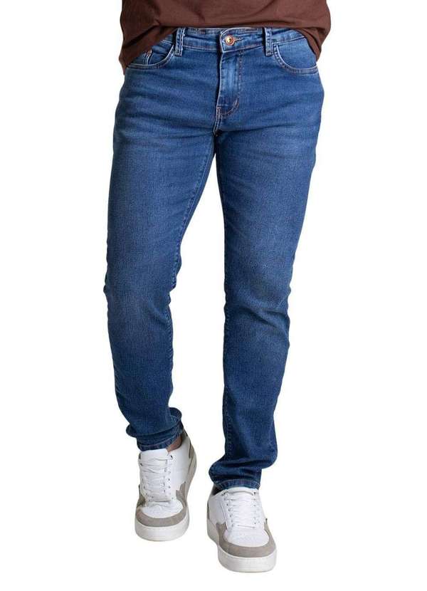 Cal A Jeans Sawary Slim Azul Sawary Oficial