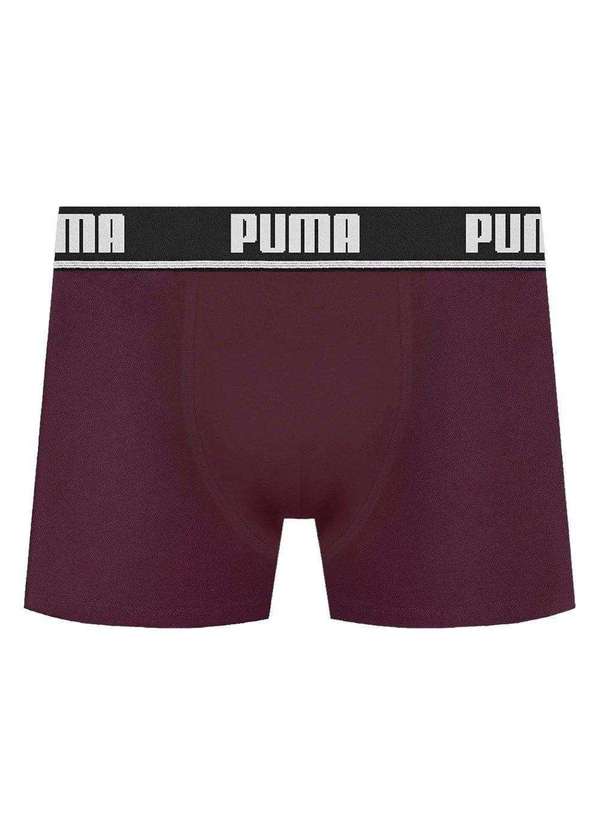 Cueca Boxer Puma Cotton Masculina Vermelho Esporte Legal