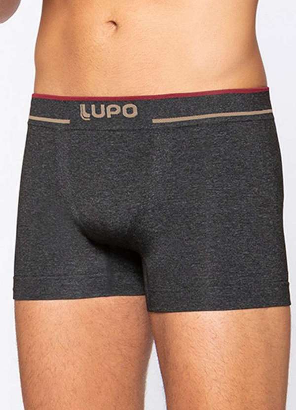 Cueca Boxer Lupo Preto Mescla Meias Sao Jorge