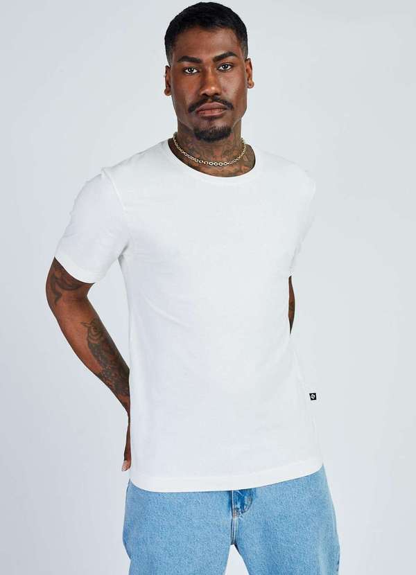 Camiseta Basica Off White Gang Branco Gang