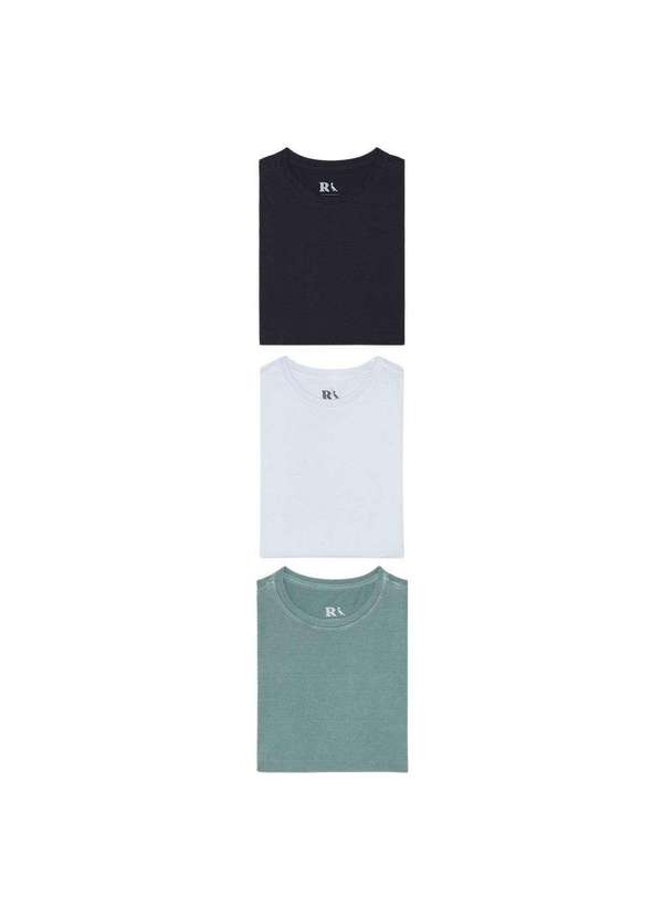 Kit 3 Camisetas Básicas Colors Reserva Verde Stoned Reserva