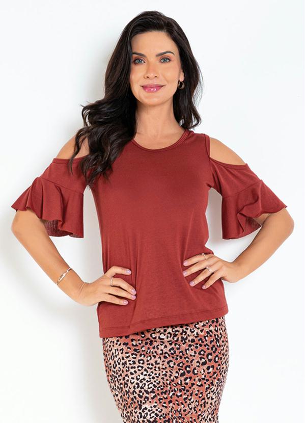 Blusa Telha Babado Moda Evangélica Queima de Estoque