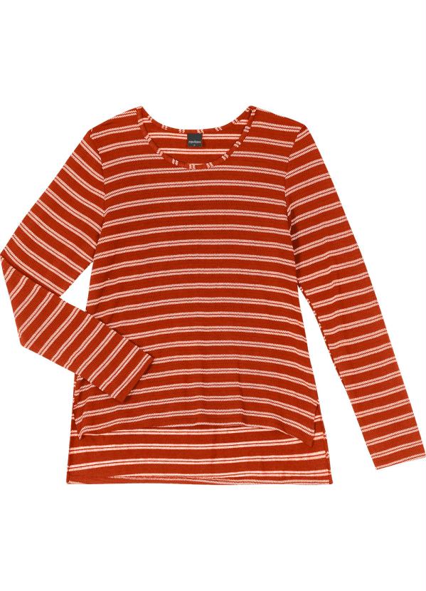 Blusa Feminina Manga Longa Laranja Rovitex