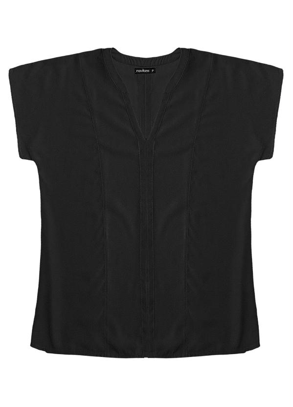 Blusa Adulto Lisa Feminina Preto Rovitex