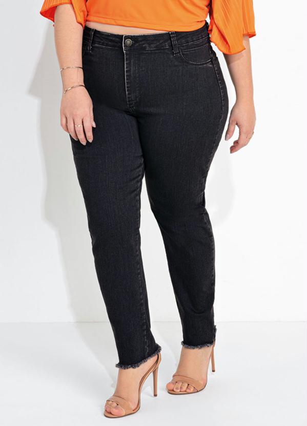 Cal A Jeans Black Sawary Plus Size Cigarrete Sawary Jeans