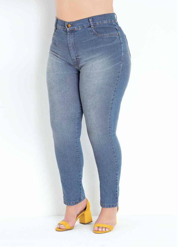 Calça Jeans Cigarrete Básica Plus Size Sawary Sawary Jeans