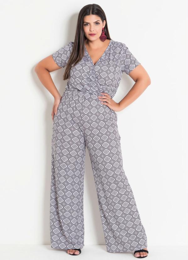 Macac O Pantalona Geom Trico Plus Size Marguerite