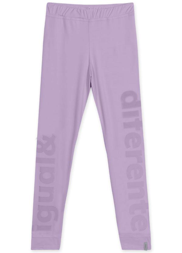 Calça Legging Infantil Feminina Match Lilás Lilica Ripilica