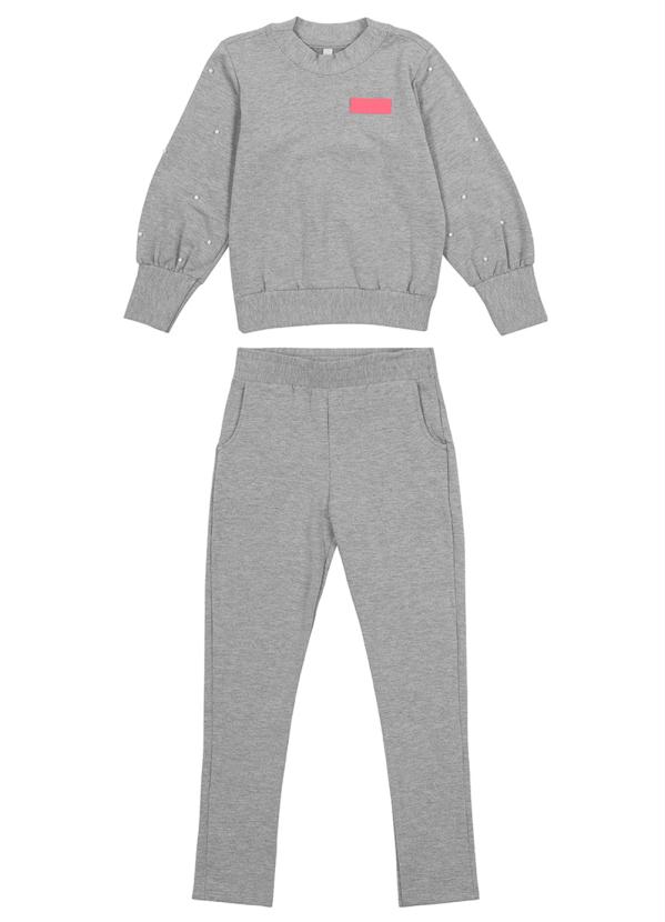 Conjunto De Inverno Infantil Menina Cinza Cativa