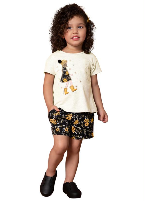 Conjunto Infantil Feminino Mescla Milon