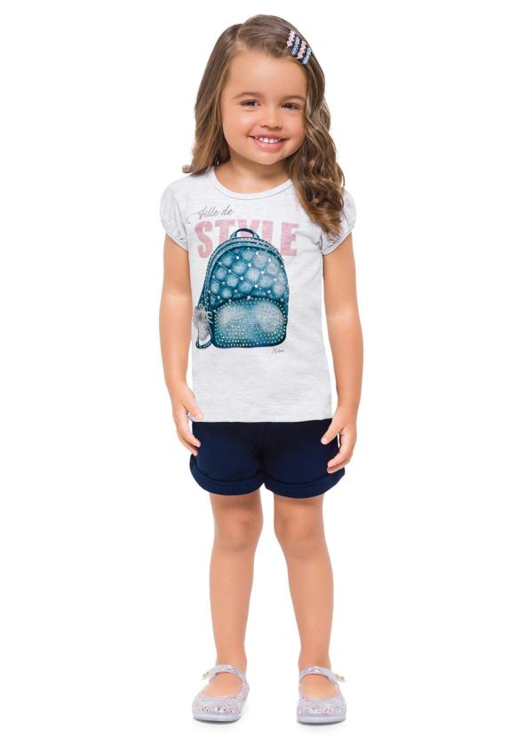 Conjunto Infantil Feminino Mescla Milon