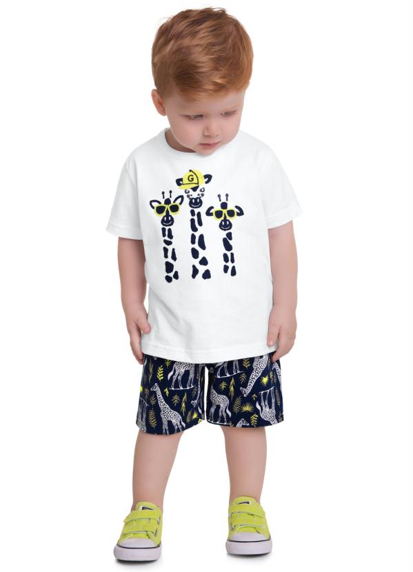 Conjunto Infantil Masculino Branco Kyly