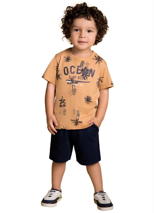 Conjunto Infantil Masculino Marrom Milon