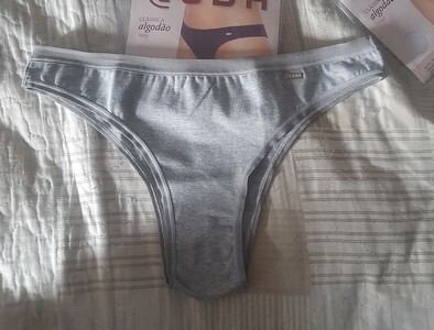 Calcinha Tanga Loba 40354-001 8000-Cinza-Mescla - Meias Sao Jorge