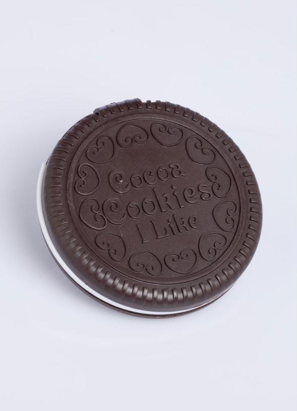 Quintess - Mini Espelho em Formato de Cookie Marrom 2