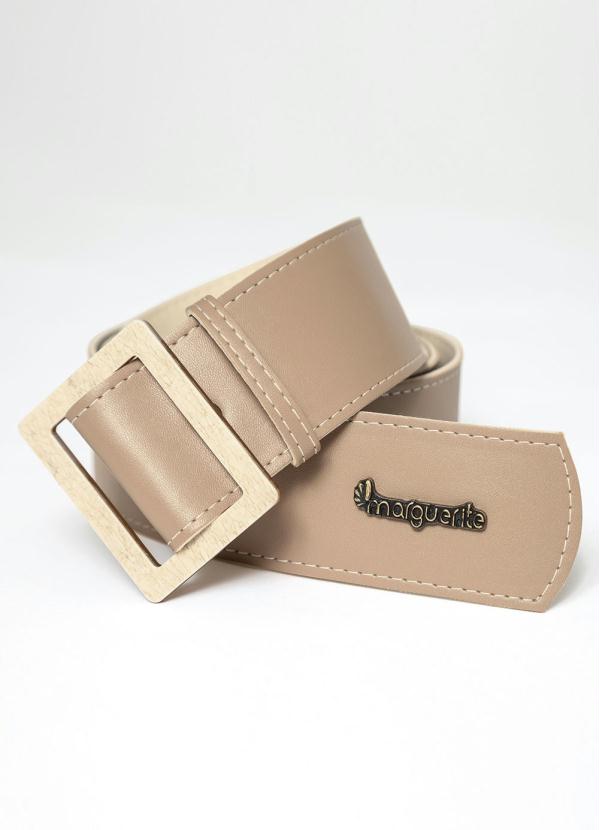 Marguerite - Cinto Nude com Fivela de Acrílico Plus Size