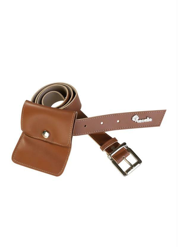 Rosalie - Cinto com Mini Bolsa Marrom