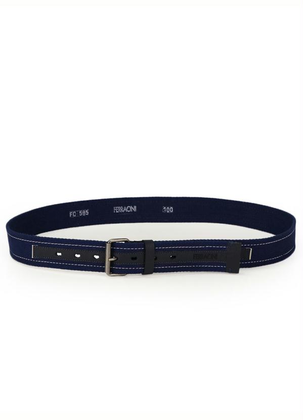 Ferracini - Cinto em Couro Masculino Ferracini Marinho 2
