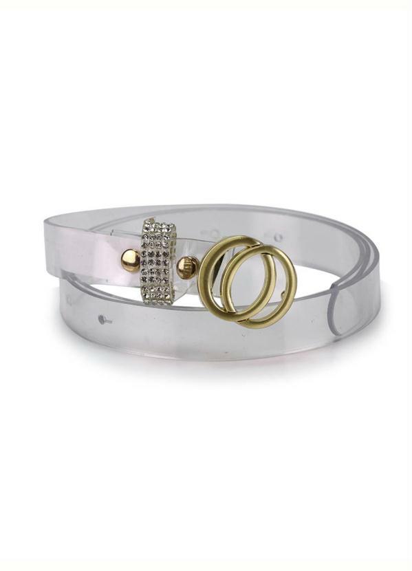 Luz Camila - Cinto Feminino Luz Camila Transparente
