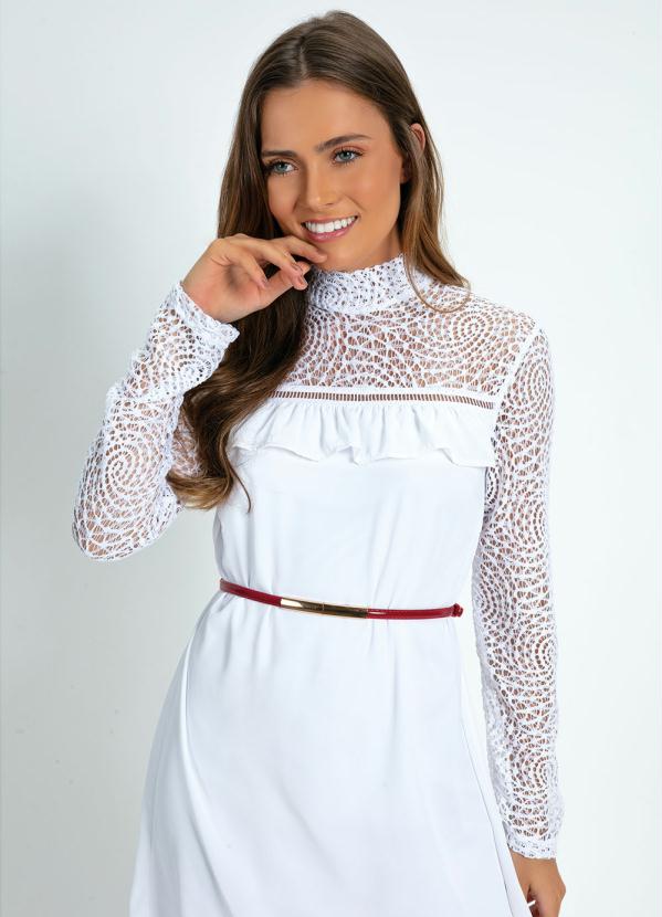 Mundo Lar - Cinto Fino Vermelho 98 cm 2