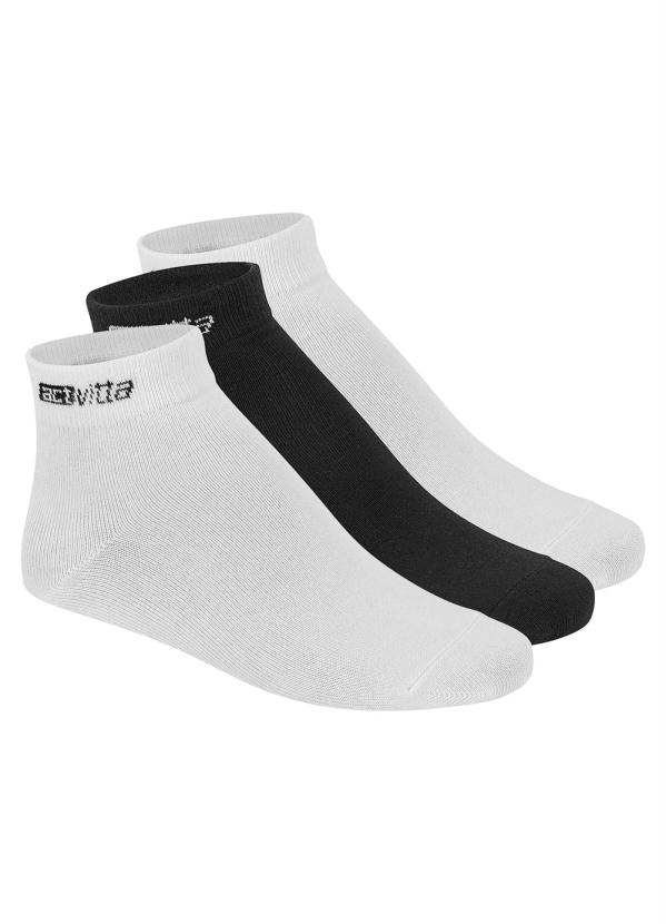 Actvitta - Kit 3 Meias Activitta Cano Médio 33 Ao 38