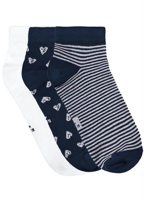 Malwee - Kit Meia Estampada Cano Mini