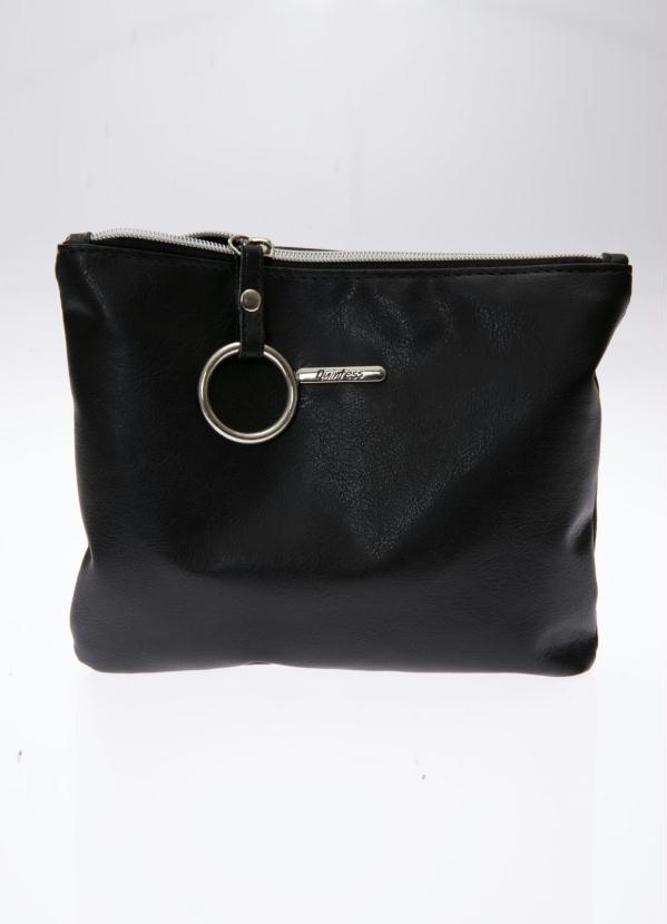 Quintess - Necessaire Preta com Ferragens Prata