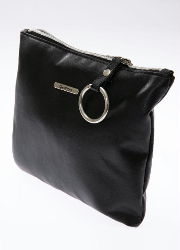 Quintess - Necessaire Preta com Ferragens Prata 2
