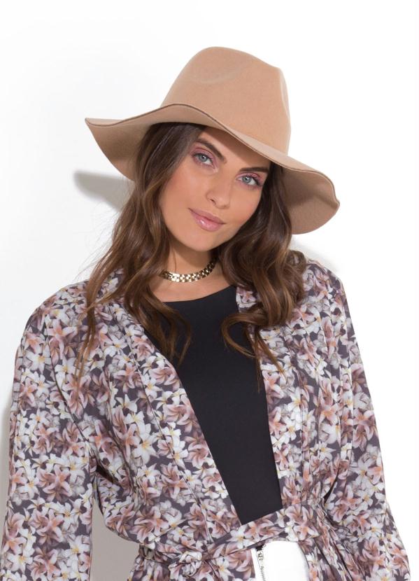 Quintess - Chapéu Caramelo Fedora Quintess 2