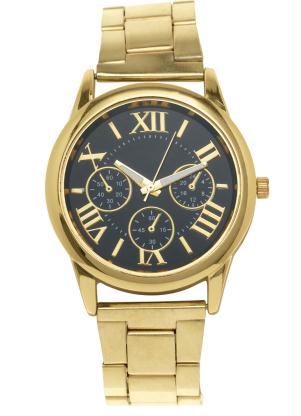 Mundo Lar - Relógio Redondo Dourado 1 Peça - MUNDO LAR