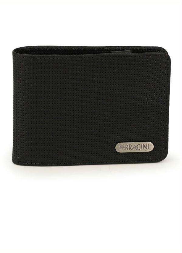 Ferracini - Carteira em Couro Masculina Ferracini Preto