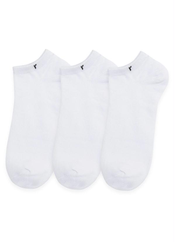 Rovitex - Meia Masculina Kit com 3 ParesBranco
