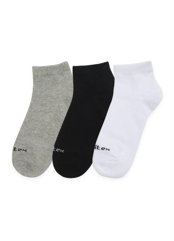 Rovitex - Meia Masculina Kit com 3 pares Preto