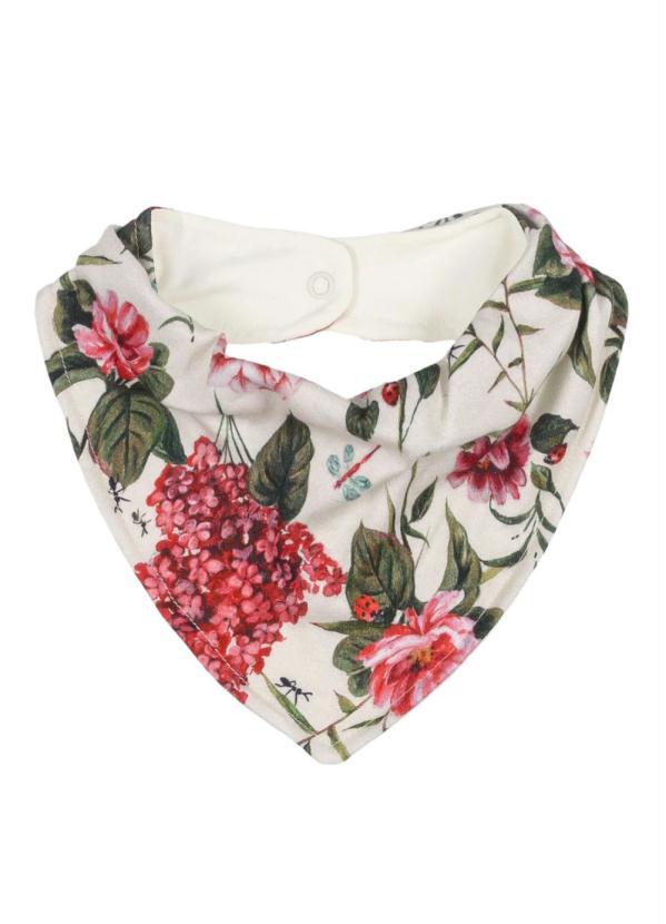 Up Baby - Babador Bandana Bebê Menina Off White