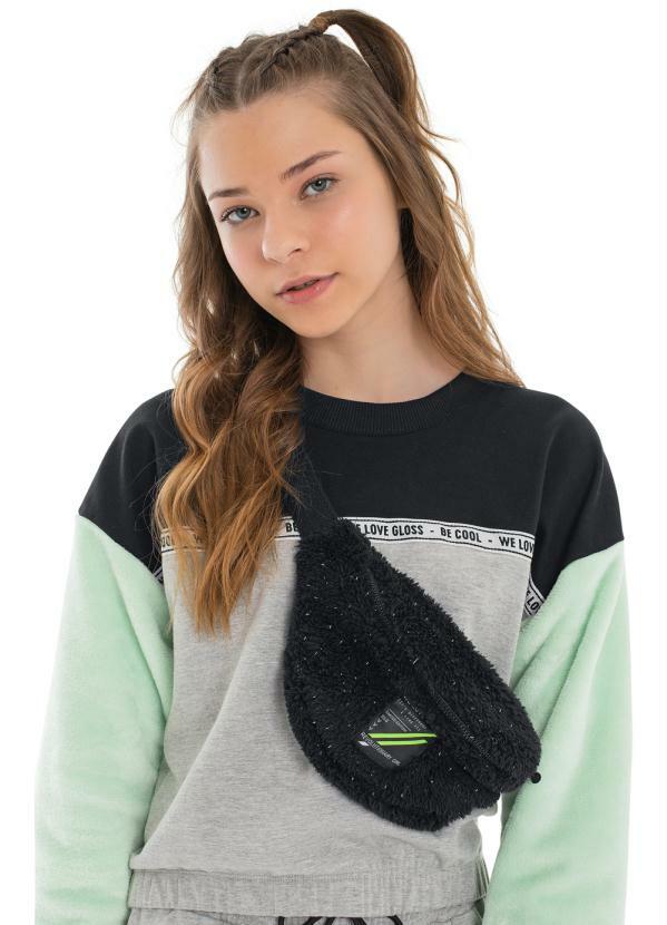 Gloss - Pochete Infantil Menina Preto