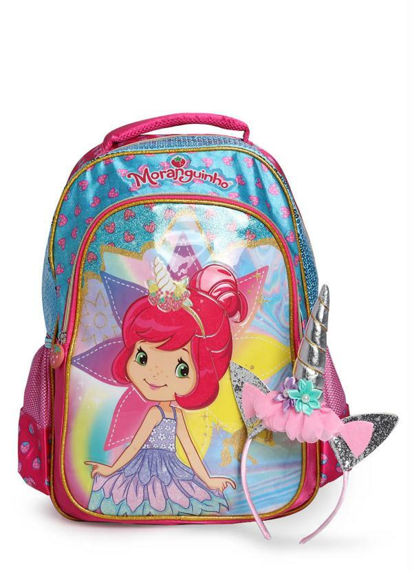 Luxcel - Mochila Infantil Luxcel Moranguinho Unicórnio Pink