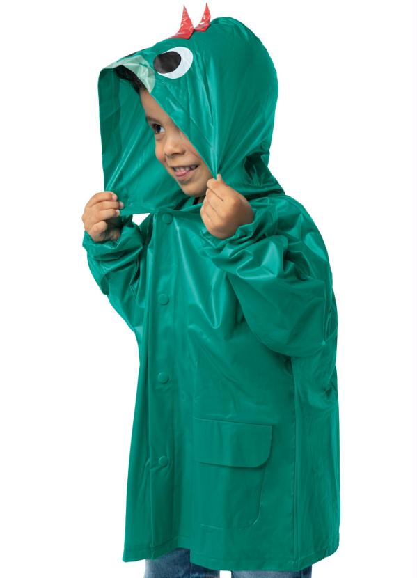 Zig Zig Zaa - Capa de Chuva Verde Escuro Menino