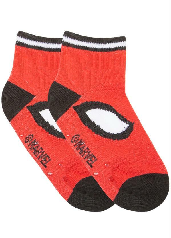 Rovi Kids - Meia Infantil Vingadores Marvel Vermelho