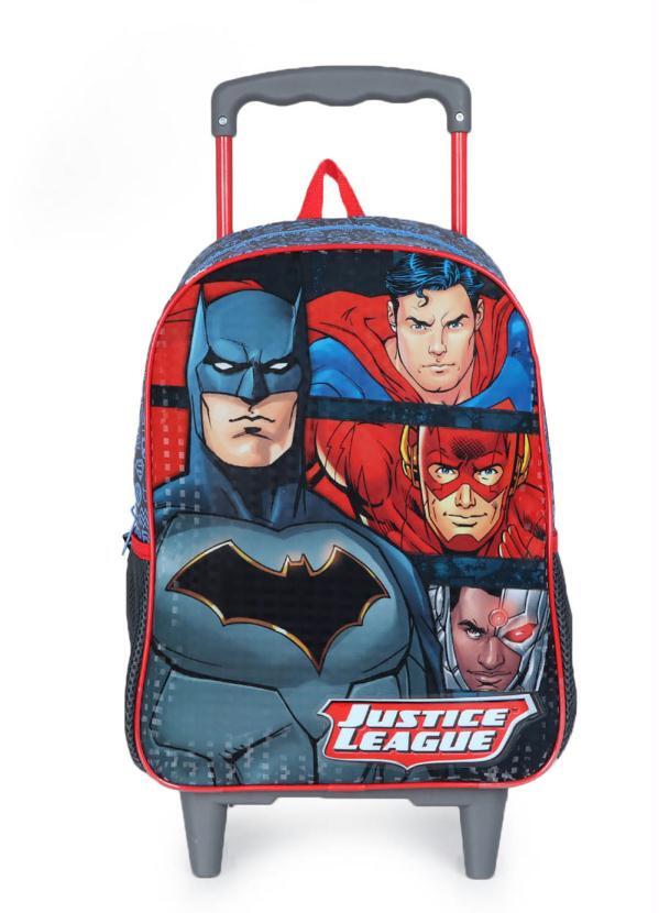 Xeryus - Mochilete Infantil Xeryus Liga da Justiça Azul e Vermelho