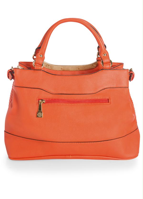 Ah - Bolsa de Mão com Textura Ana Hickmann Laranja 2