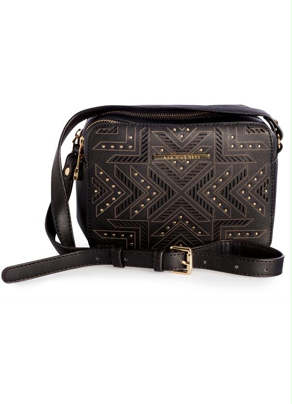 Ah - Bolsa Laser Cut Ana Hickmann Preta