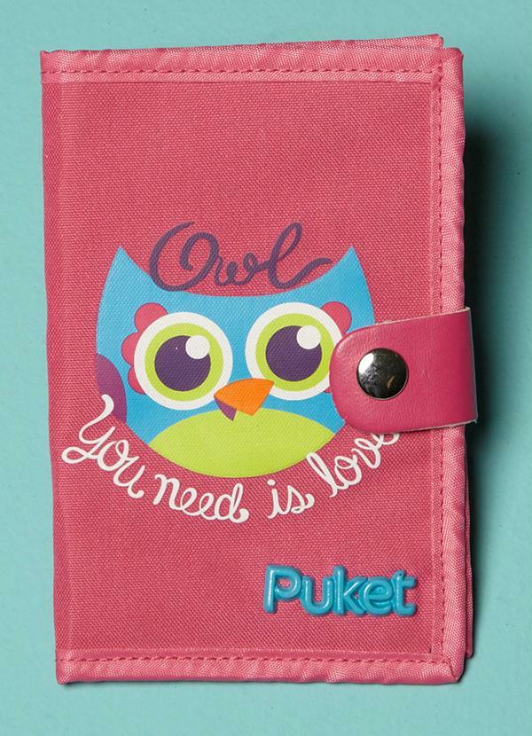 Puket - Porta Passaporte Feminino Rosa Puket