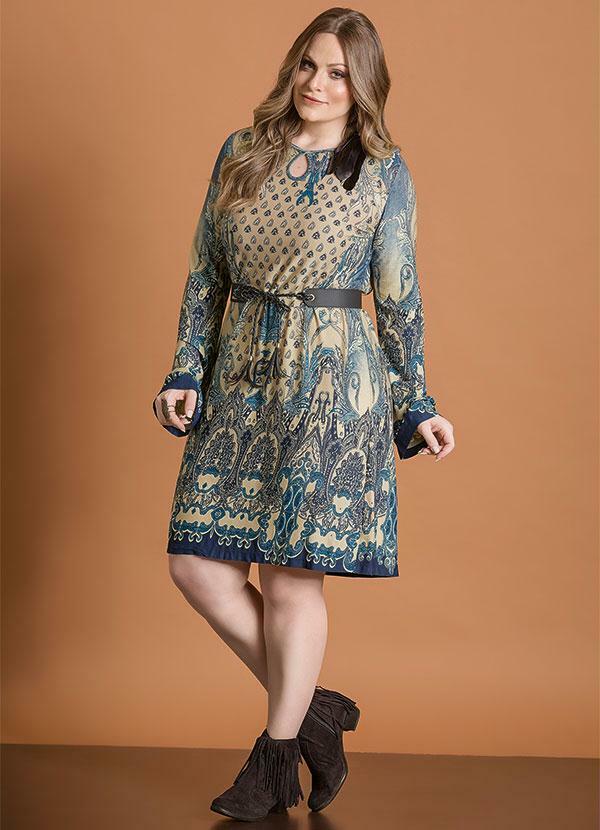 Quintess - Cinto Obi Preto com Amarração Plus Size 3