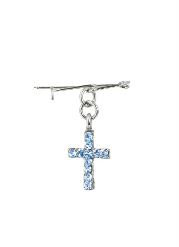 Lar e Lazer - Bottom Cruz com Strass Azul
