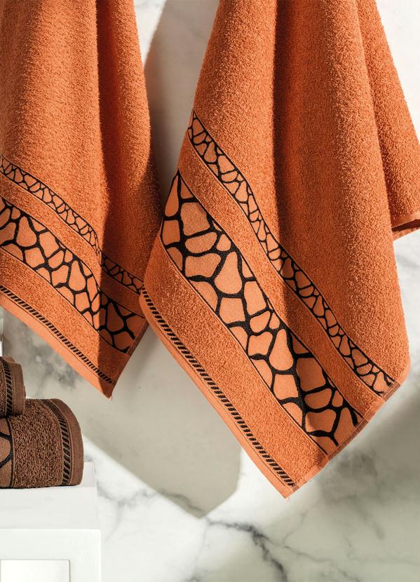 Lar e Lazer - Jogo de Toalhas Terracota 2 Peças