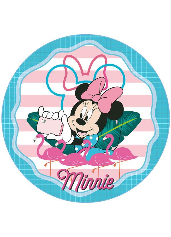 Lepper - Toalha de Praia Redonda Minnie 1 Peça