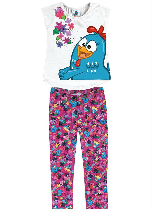 Mls-gal. Pintadinha - Conjunto Branco Galinha Pintadinha
