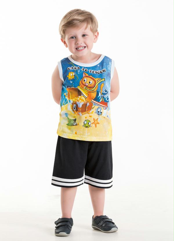 Outlet - Conjunto Infantil Branco e Preto